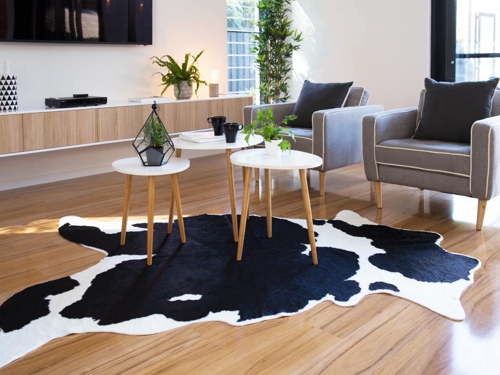 cowhide rug appearance